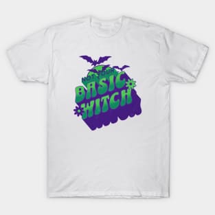 Not Your Basic Witch // Funny Retro Halloween Witch T-Shirt